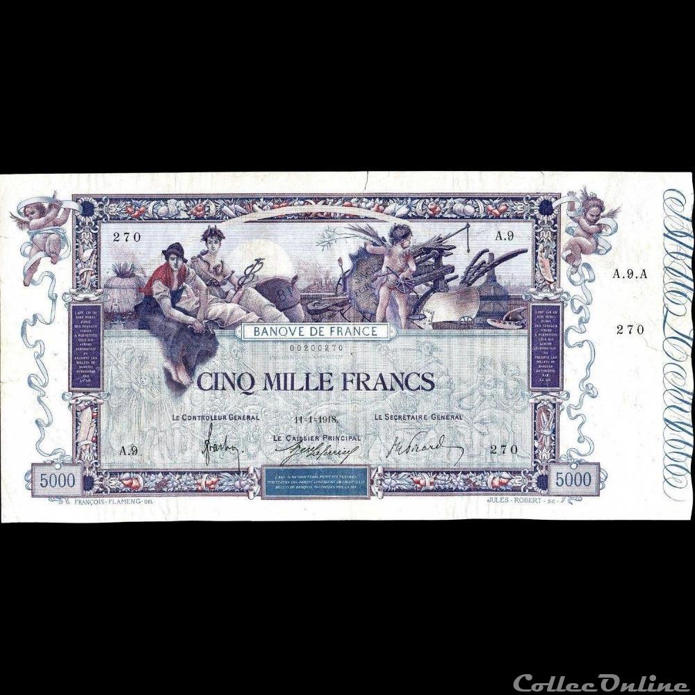 11-01-1918 -- A.9 270 billet france banque de xxe 11 01 1918 a 9 270