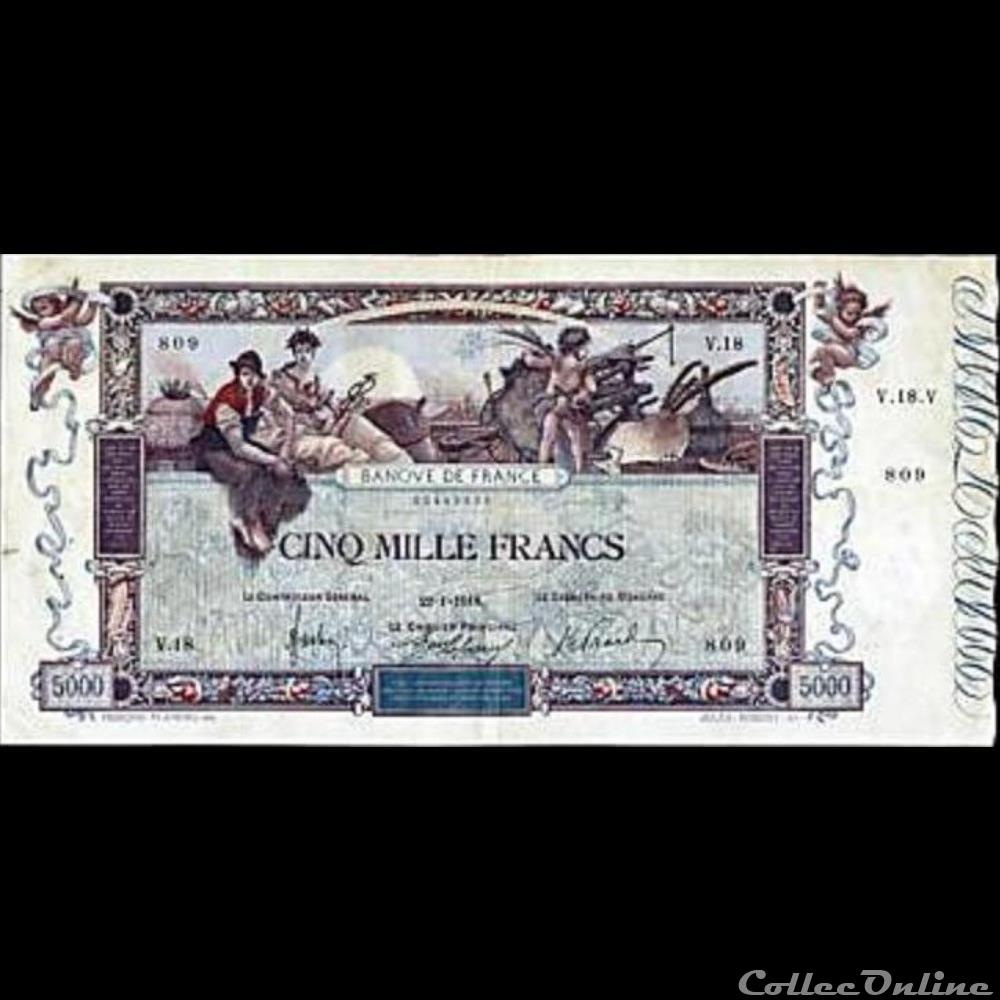 22-01-1918 -- V.18 809 billet france banque de xxe 22 01 1918 v 18 809