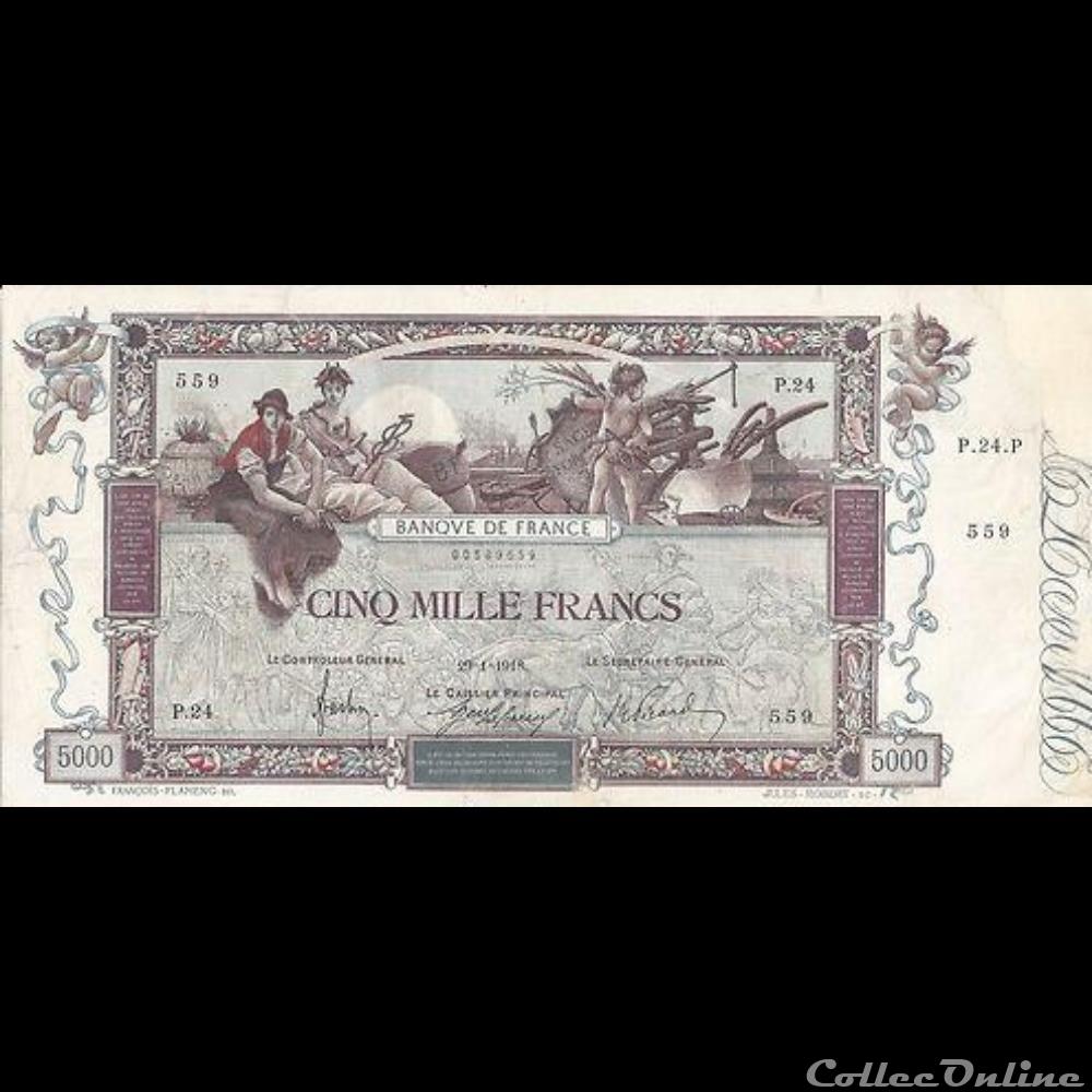billet france banque de xxe 29 01 1918 p 24 559