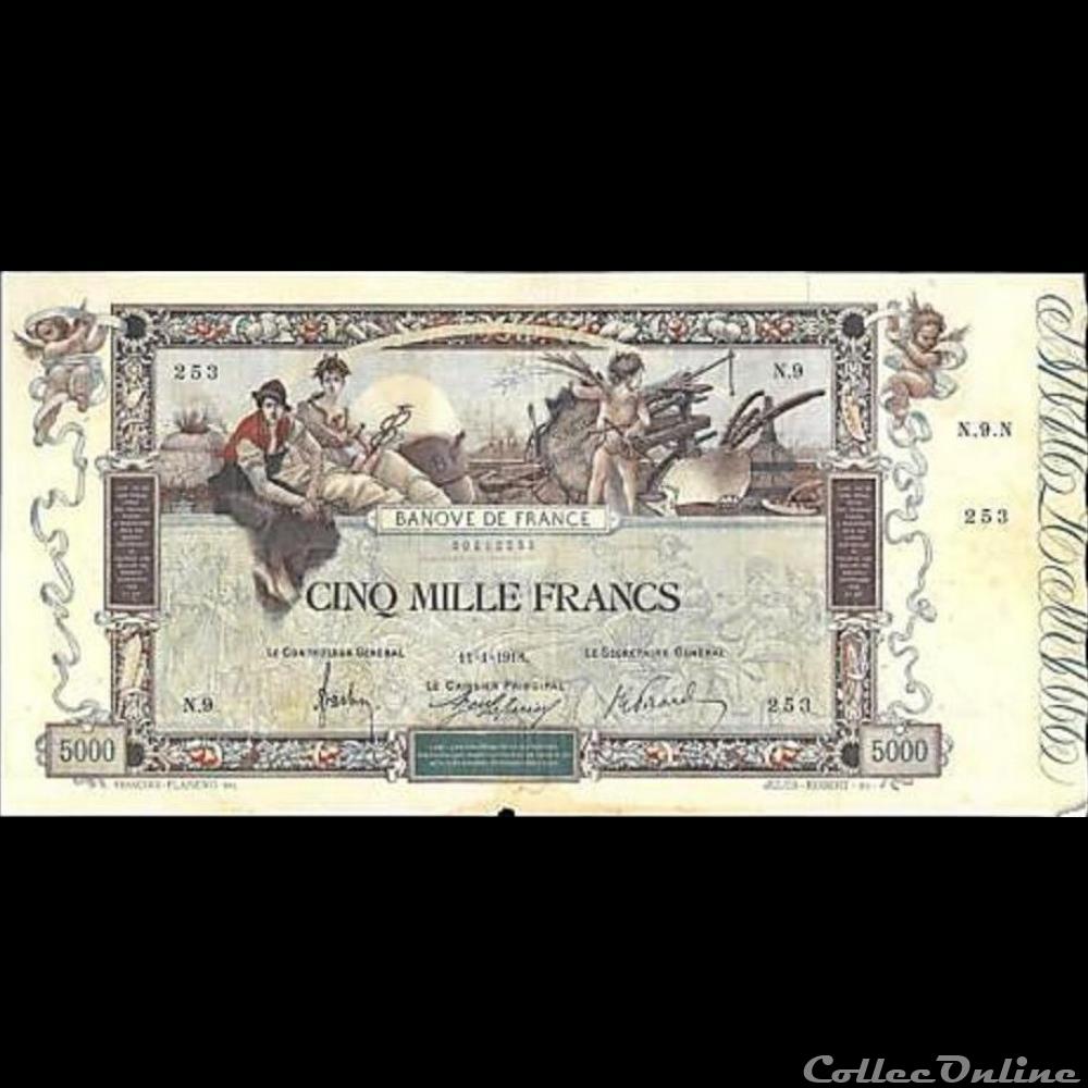 11-01-1918 -- N.9 253 billet france banque de xxe 11 01 1918 n 9 253