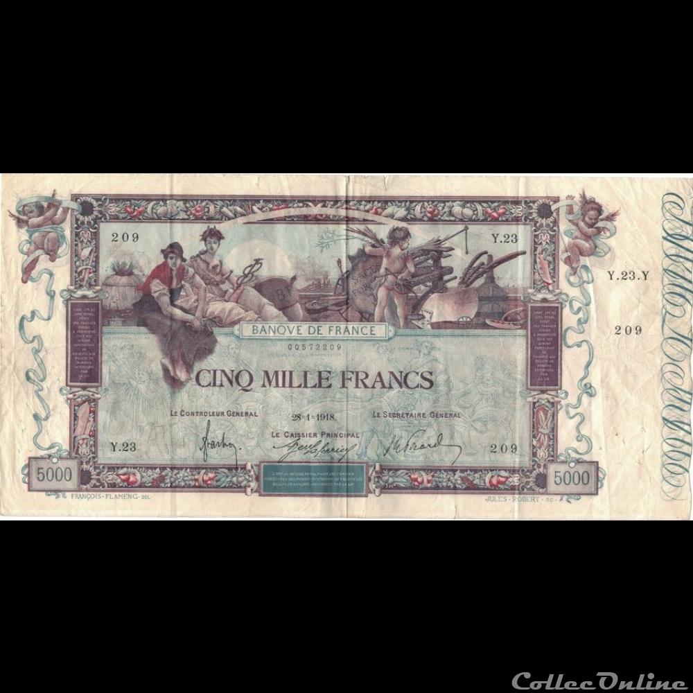 28-01-1918 -- Y.23 209 billet france banque de xxe 28 01 1918 y 23 209