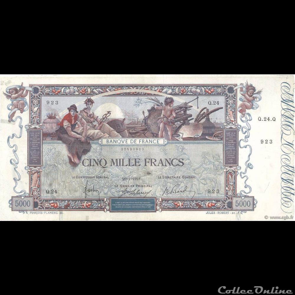 29-01-1918 -- Q.24 923 billet france banque de xxe 29 01 1918 q 24 923