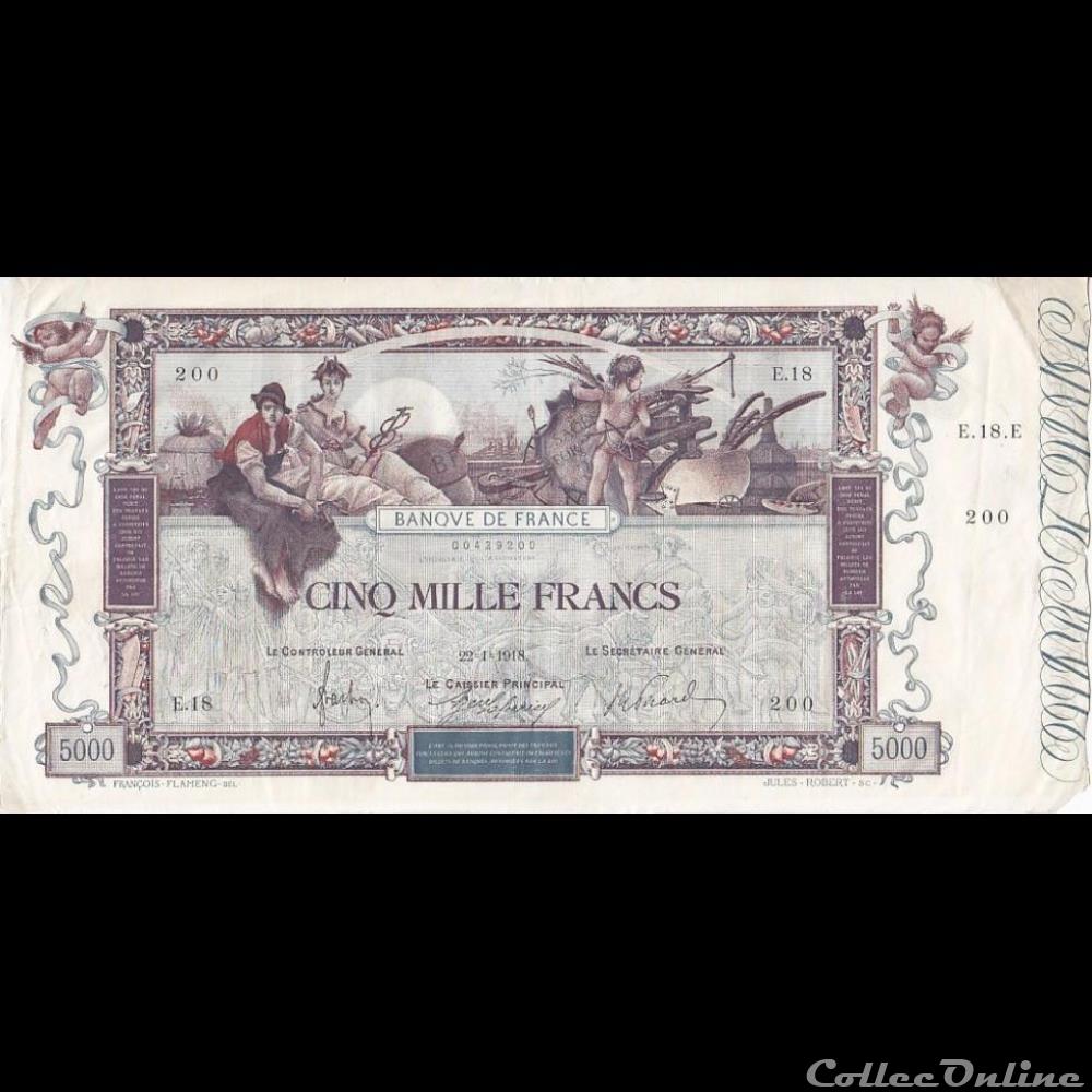 billet france banque de xxe 22 01 1918 e 18 200