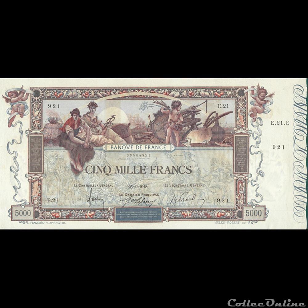 25-01-1918 -- E.21 921 billet france banque de xxe 25 01 1918 e 21 921