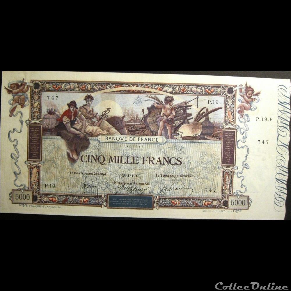 billet france banque de xxe 23 01 1918 p 19 747
