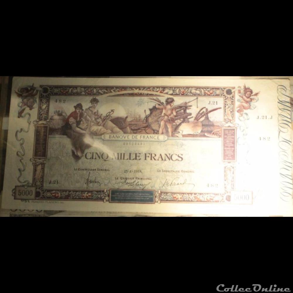 25-01-1918 -- J.21 482 billet france banque de xxe 25 01 1918 j 21 482