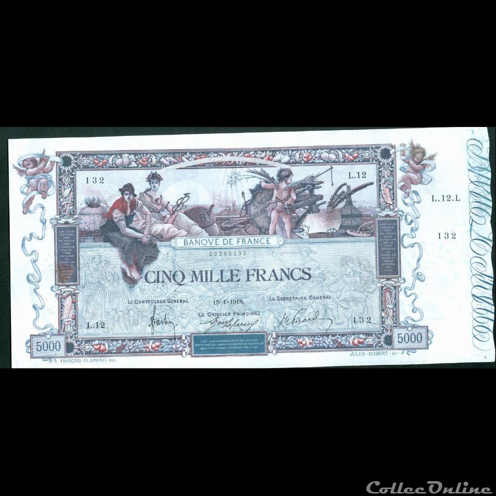15-01-1918 -- L.12 132 billet france banque de xxe 15 01 1918 l 12 132