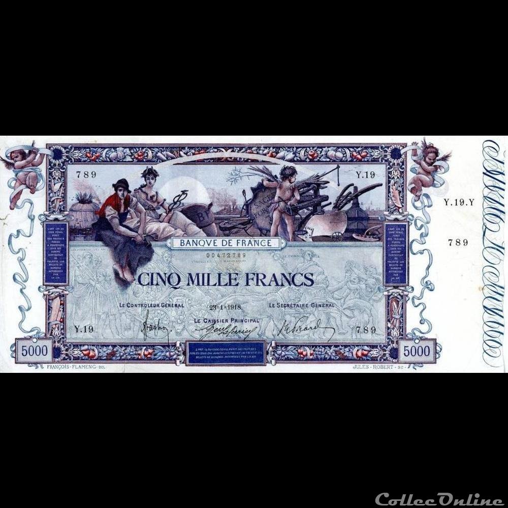 23-01-1918 -- Y.19 789 billet france banque de xxe 23 01 1918 y 19 789