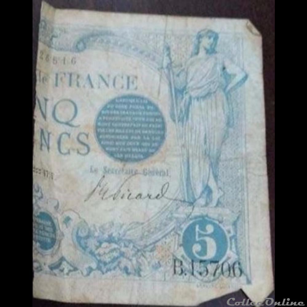 02-01-1917 -- B.15706 ??? billet france banque de xxe 02 01 1917 b 15706