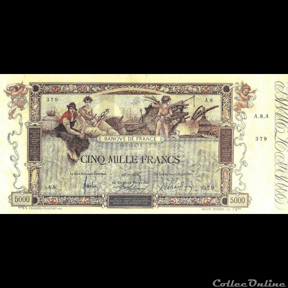10-01-1918 -- A.8 379 billet france banque de xxe 10 01 1918 a 8 379