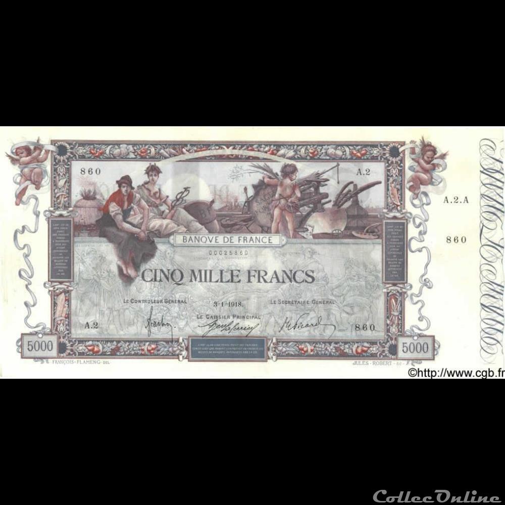 03-01-1918 -- A.2 860 billet france banque de xxe 03 01 1918 a 2 860