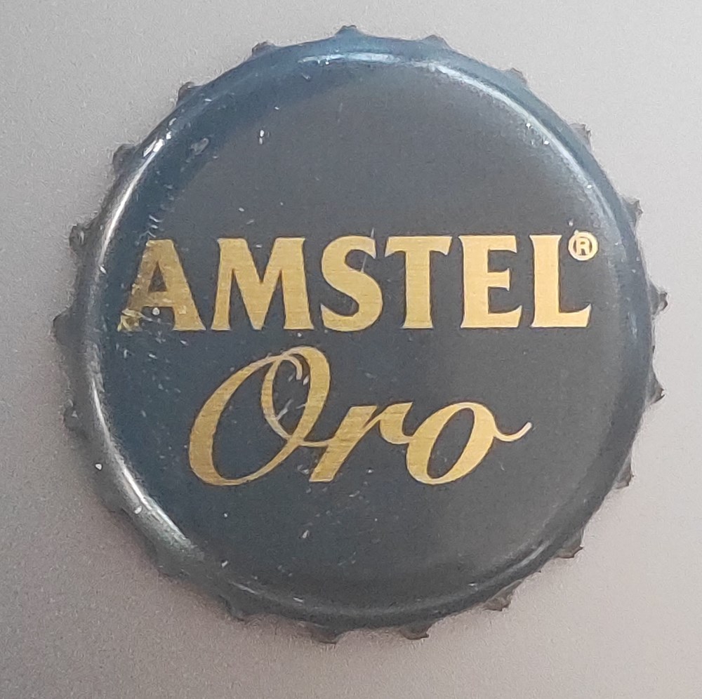 bottle caps beer amstel oro