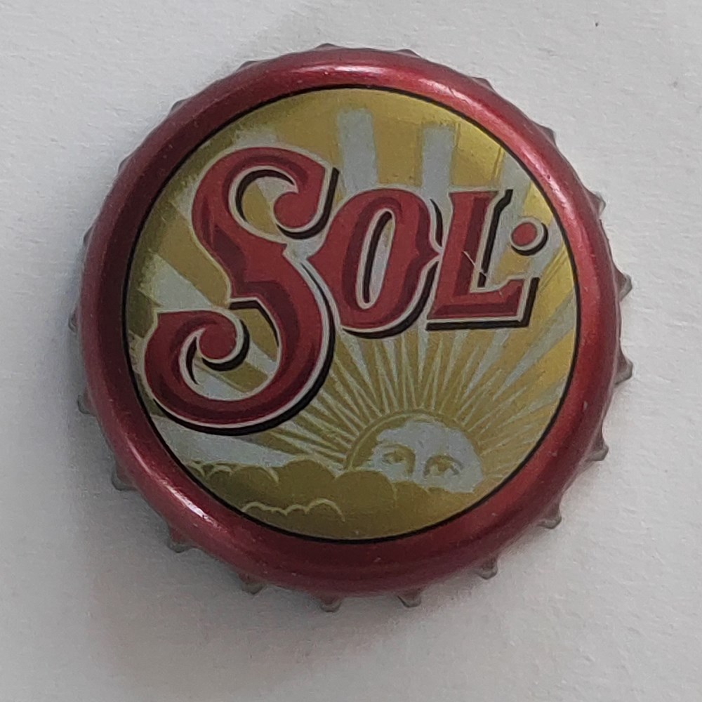 bottle caps beer sol