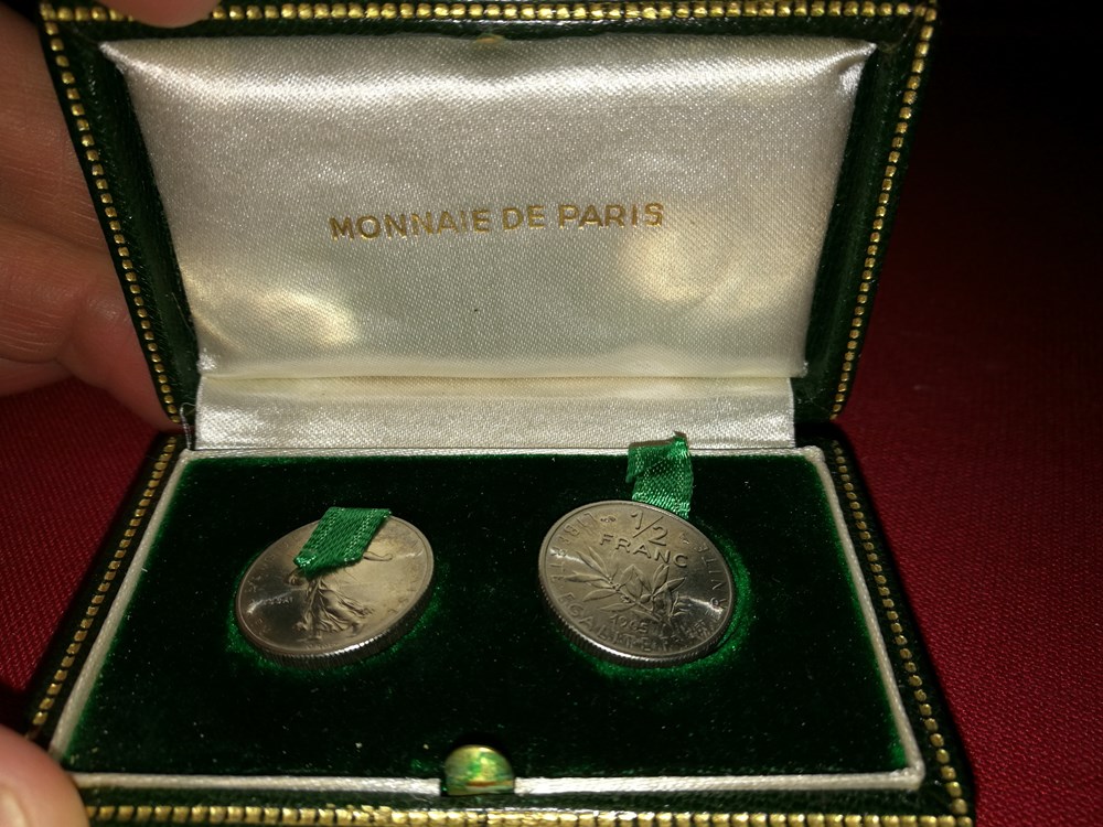Coffret de 2 essais de 50 centimes Semeuse 1965 monnaies monde france coffret de 2 essais de 50 centimes semeuse 1965