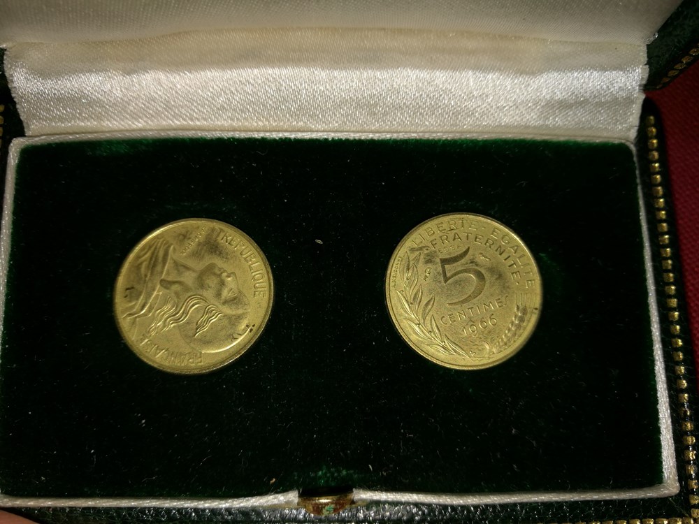 Coffret de 2 essais de 5 centimes Marianne 1962 monnaies monde france coffret de 2 essais de 5 centimes marianne 1962