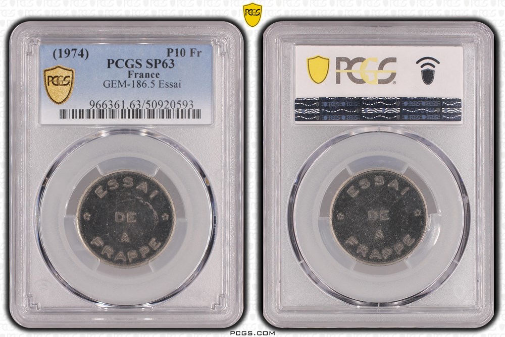 10 Francs Mathieu (PCGS SP63) monnaies monde france 10 francs mathieu pcgs sp63