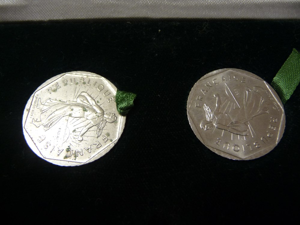Coffret de 2 essais de 2 Francs Semeuse 1978 monnaies monde france coffret de 2 essais de 2 francs semeuse 1978