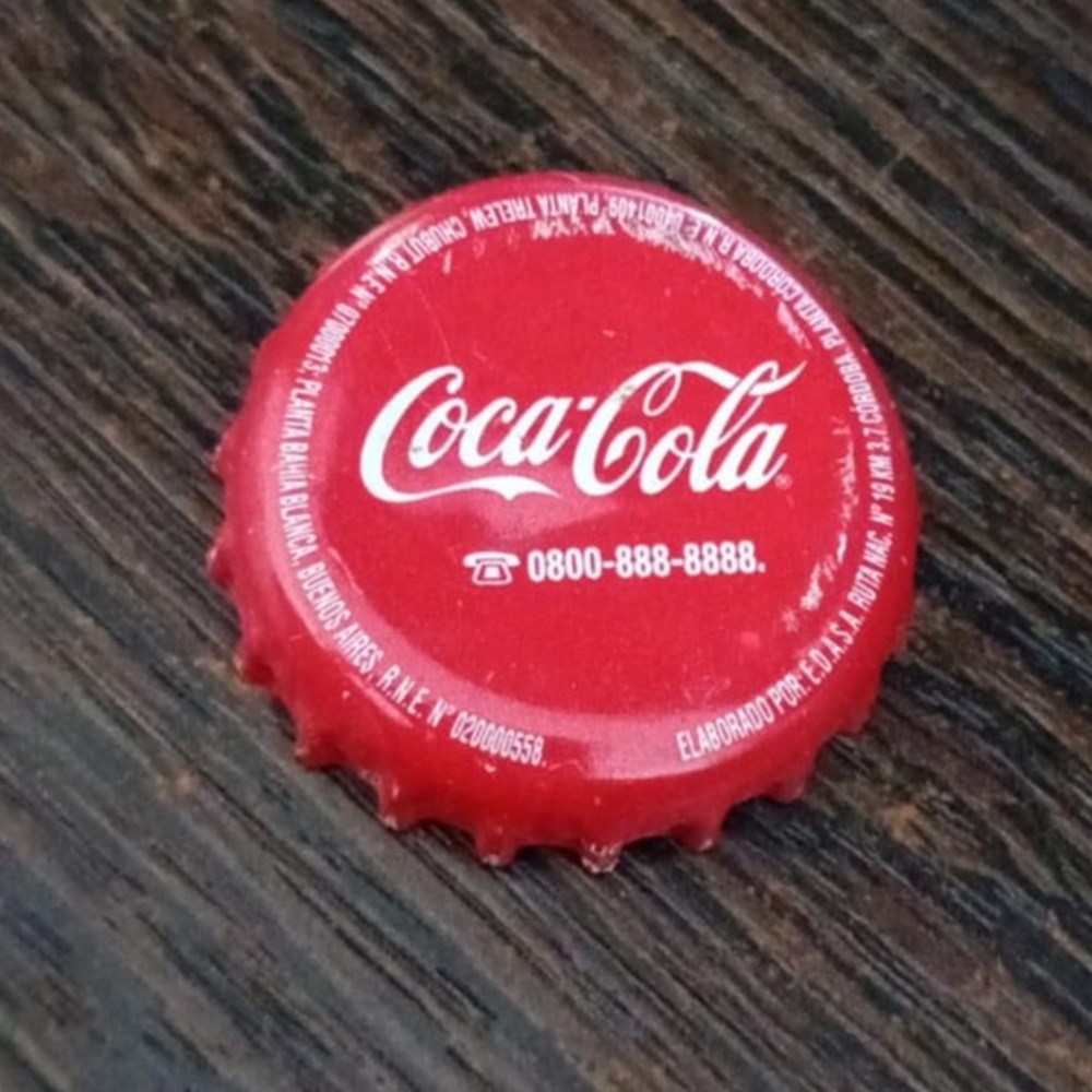 CHAPA cocacola Original chapas de botellas cervezas argentina chapa cocacola original