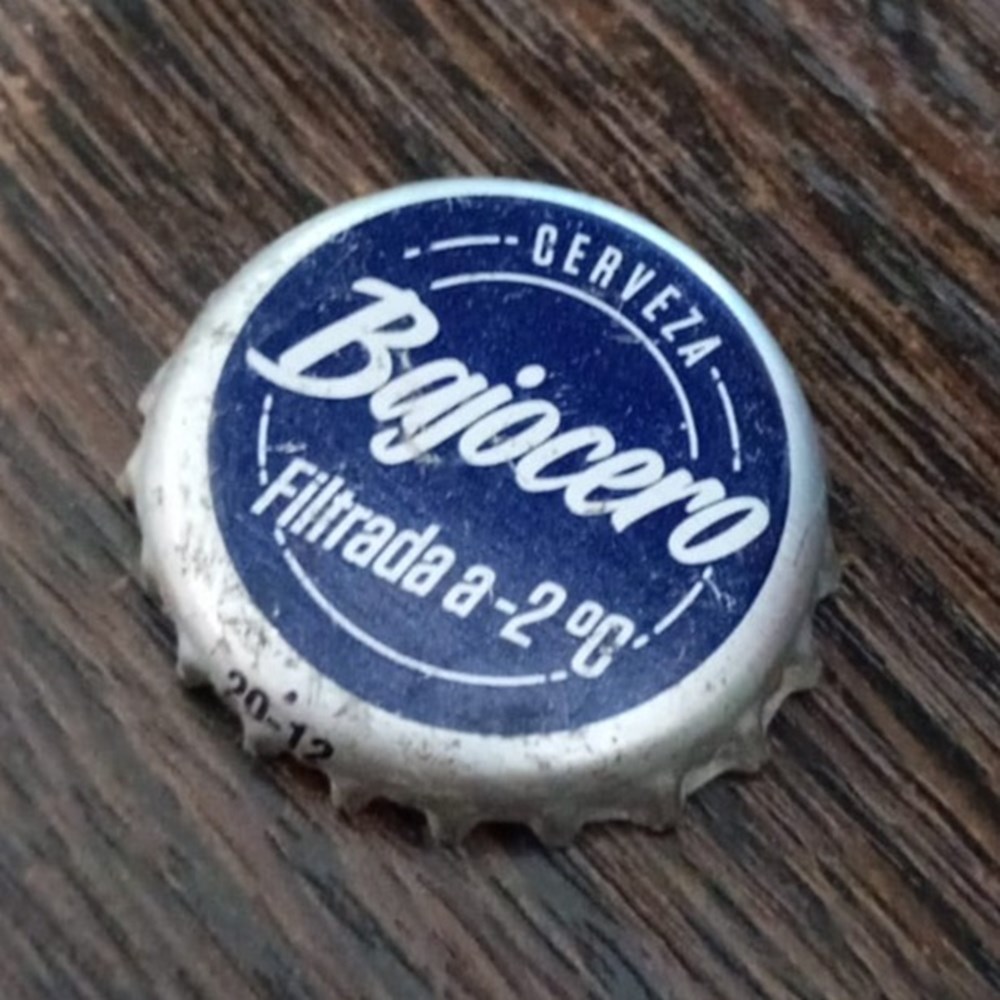 Chapa Bajocero chapas de botellas cervezas argentina chapa bajocero