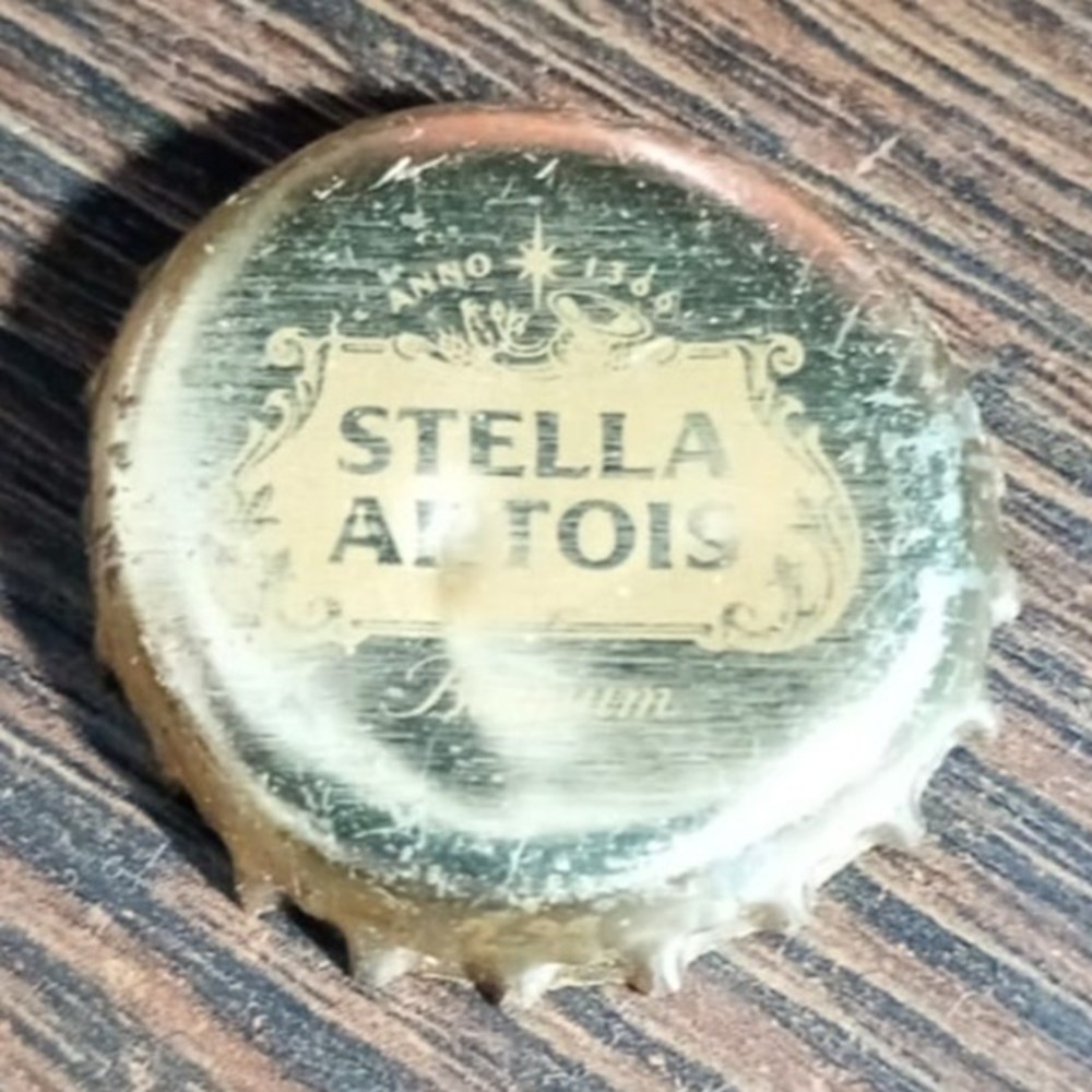 CHAPA Stella Artois Dorada (rubia) chapas de botellas cervezas argentina chapa stella artois dorada rubia