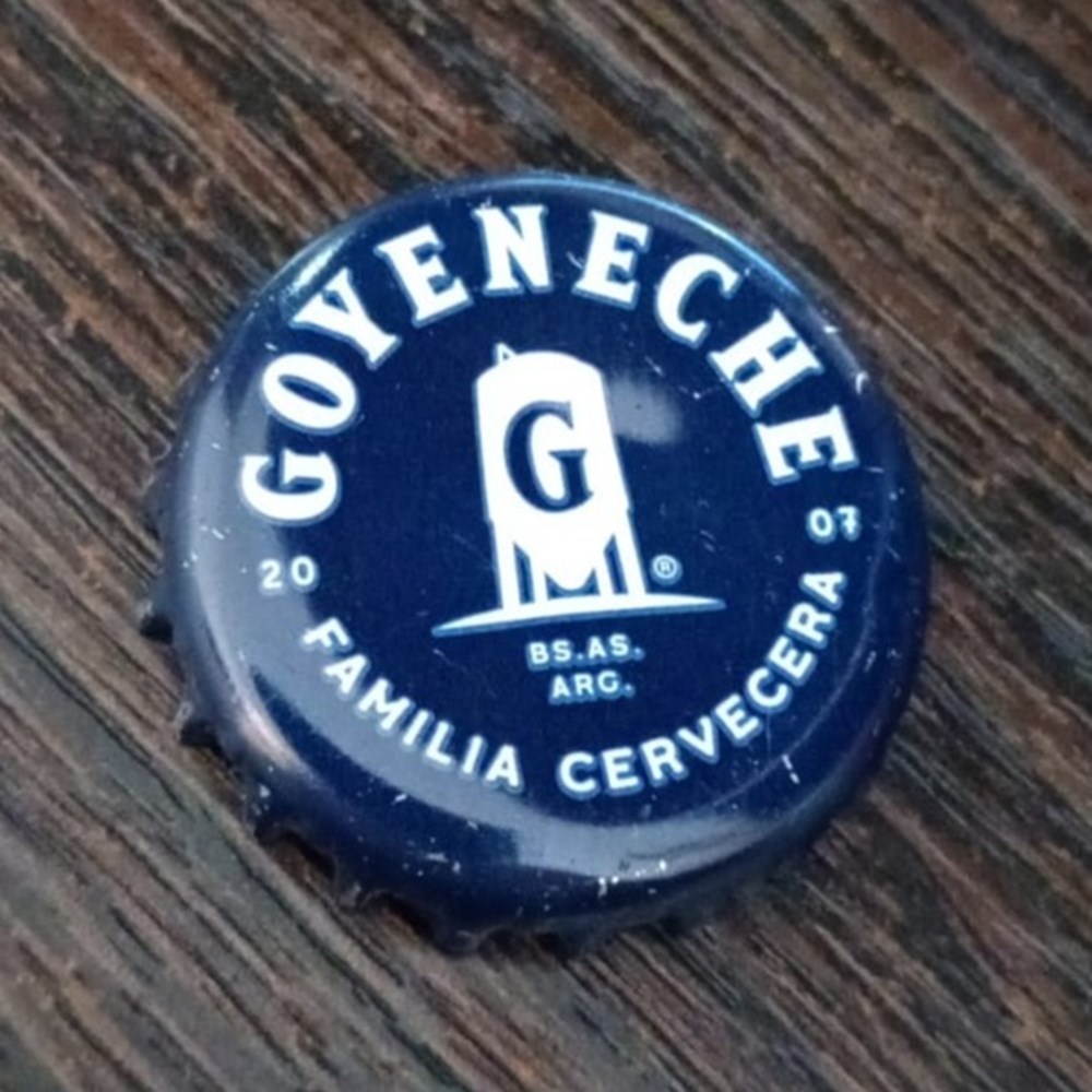 CHAPA Goyeneche chapas de botellas cervezas argentina chapa goyeneche