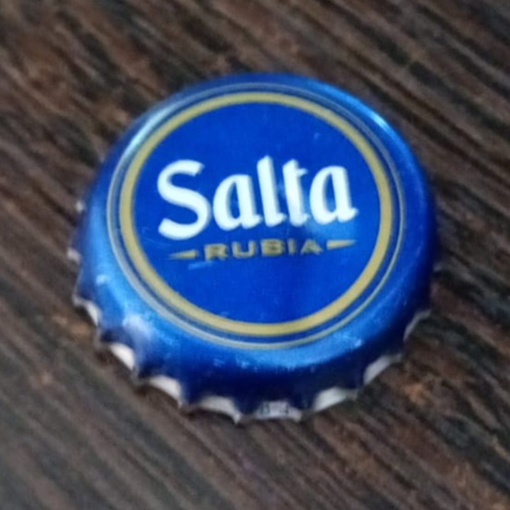 CHAPA Salta Rubia chapas de botellas cervezas argentina chapa salta rubia