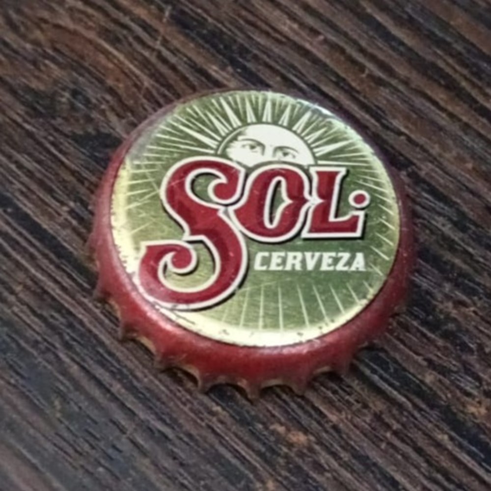 CHAPA Sol chapas de botellas cervezas argentina chapa sol