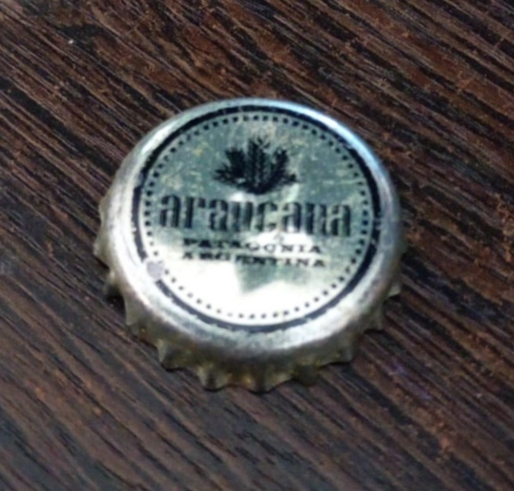 Chapa Araucana chapas de botellas cervezas argentina chapa araucana
