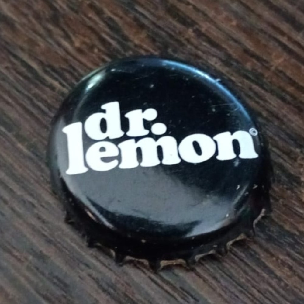 CHAPA Dr Lemon (negro) chapas de botellas cervezas argentina chapa dr lemon negro