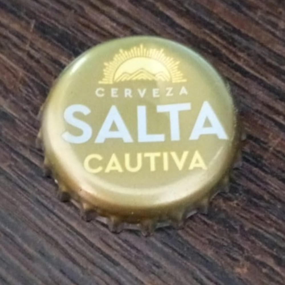 CHAPA Salta Cautiva (rubia) chapas de botellas cervezas argentina chapa salta cautiva rubia