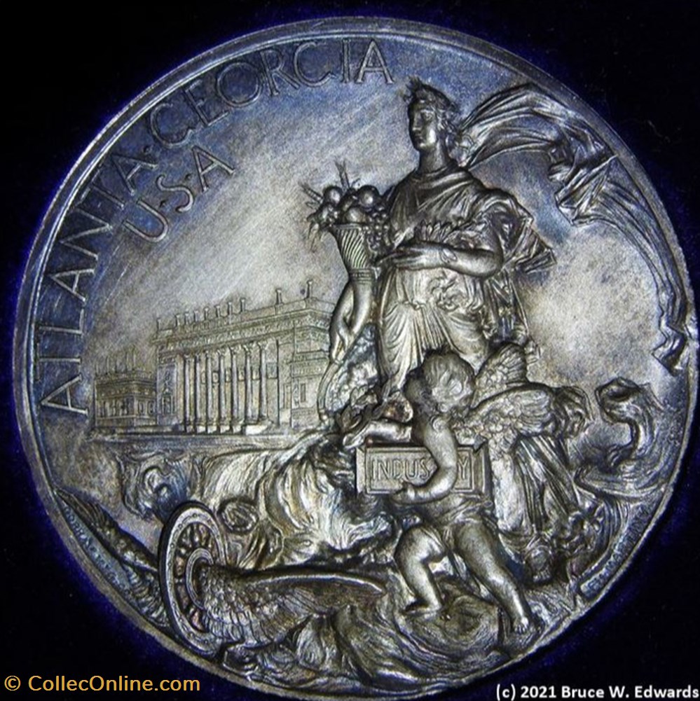 medals united 1895 philadelphia peter lewis krider 1895 cotton states and world exposition silver medal
