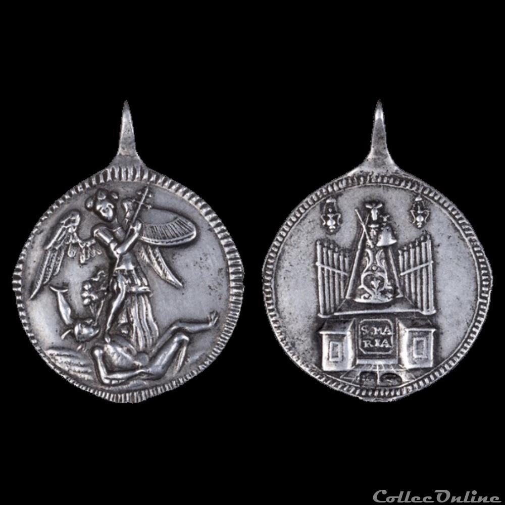 médaille du XVIII ème (suisse) religieuse medaille du xviii eme suisse