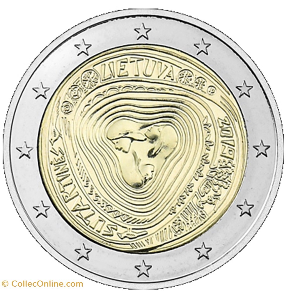 2 euro Lituanie 2019 monnaie europe 2 euro lituanie 2019