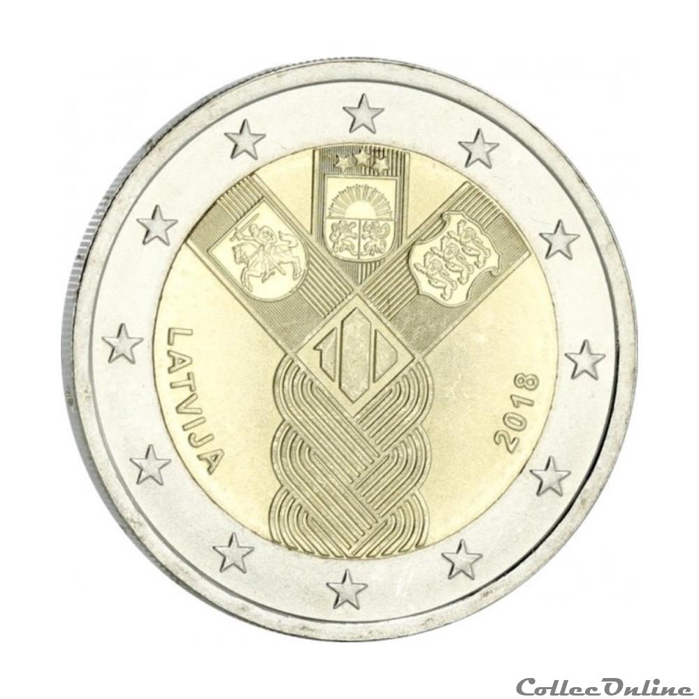 2 euro - Lettonie 2018 monnaie 2 euro lettonie 2018