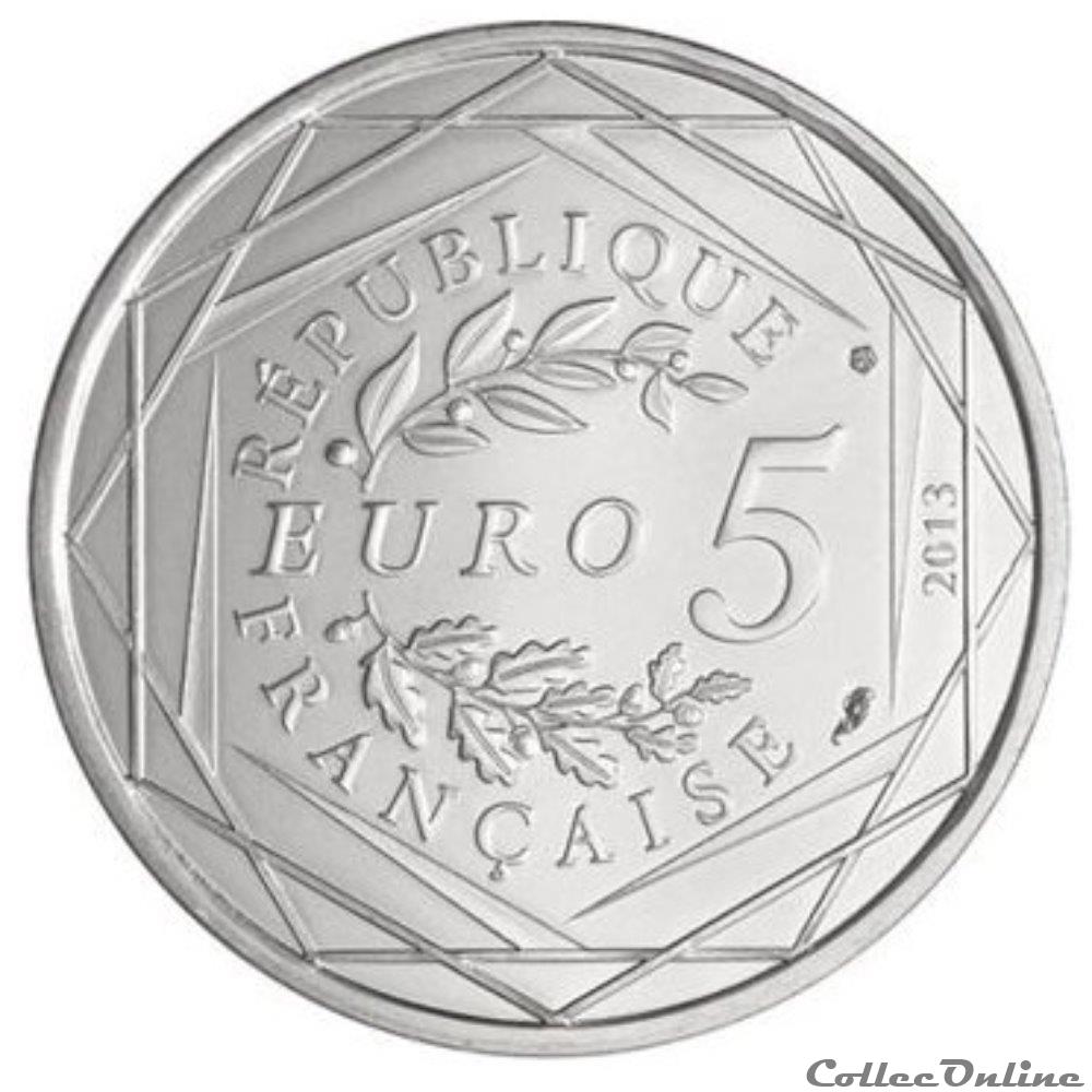 monnaie france 5 euros liberte 2013