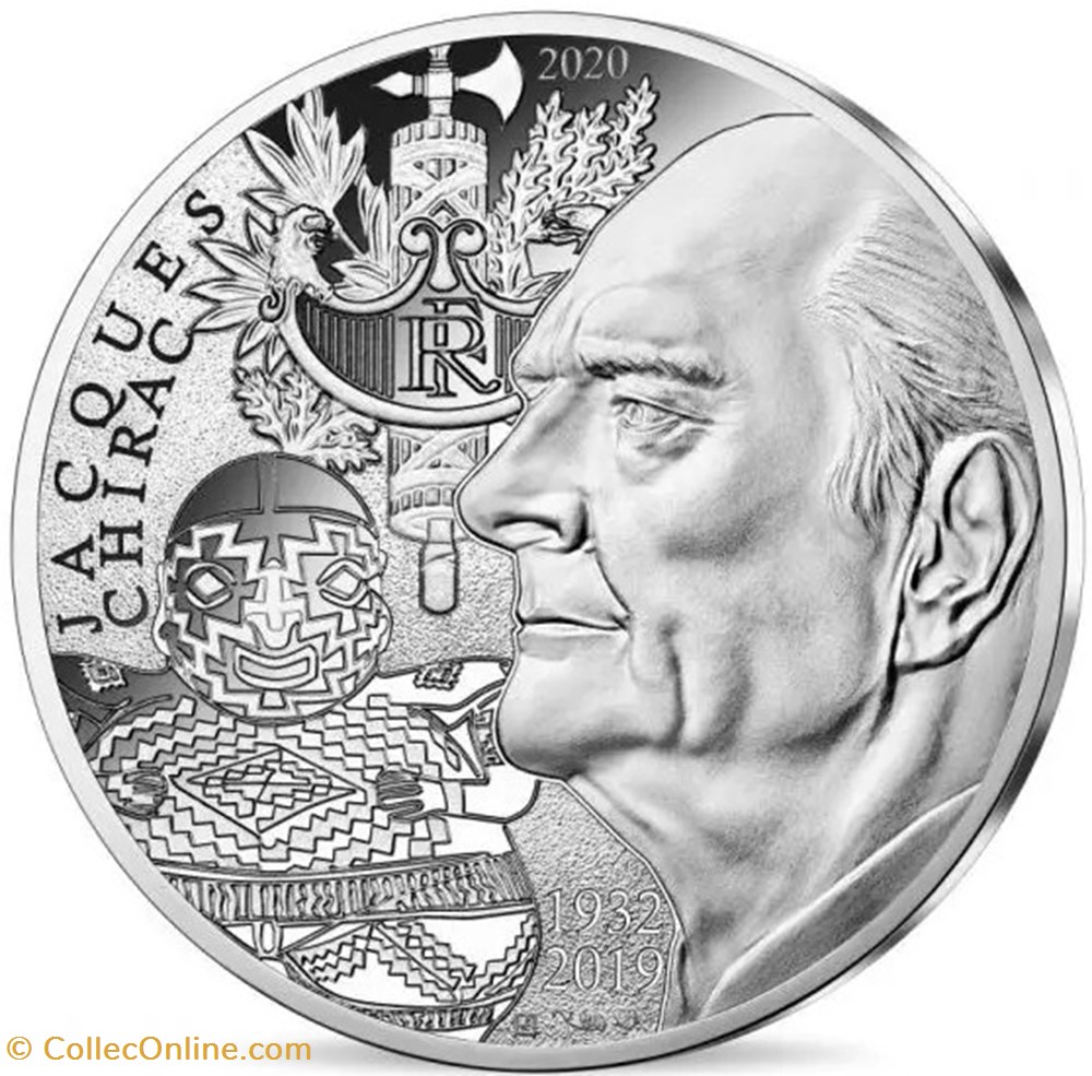 10 Euros Jacques Chirac 2020 monnaies france 10 euros jacques chirac 2020