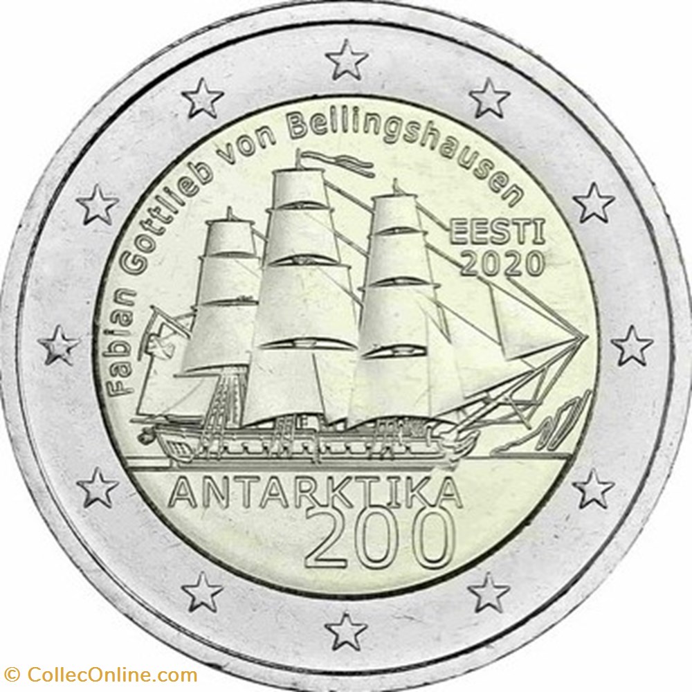 2 euro Estonie 2020 monnaies euros a europe 2 euro estonie 2020