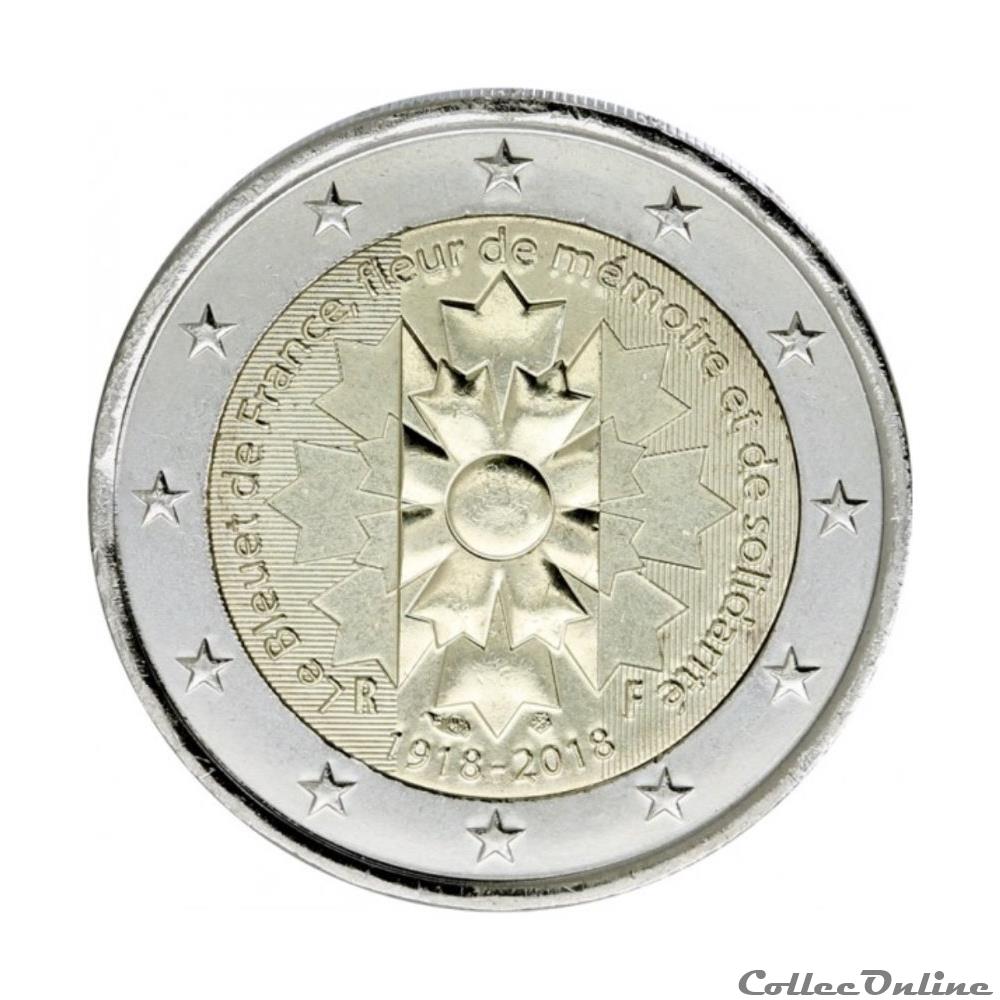monnaie 2 euro france 2018
