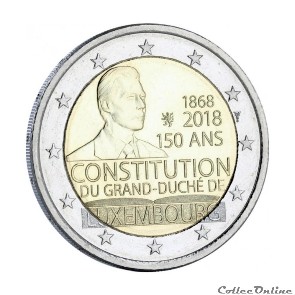 2 euro - Luxembourg 2018 monnaie 2 euro luxembourg 2018