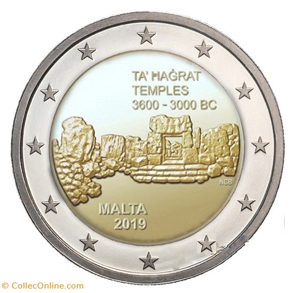 monnaie europe 2 euro malte 2019