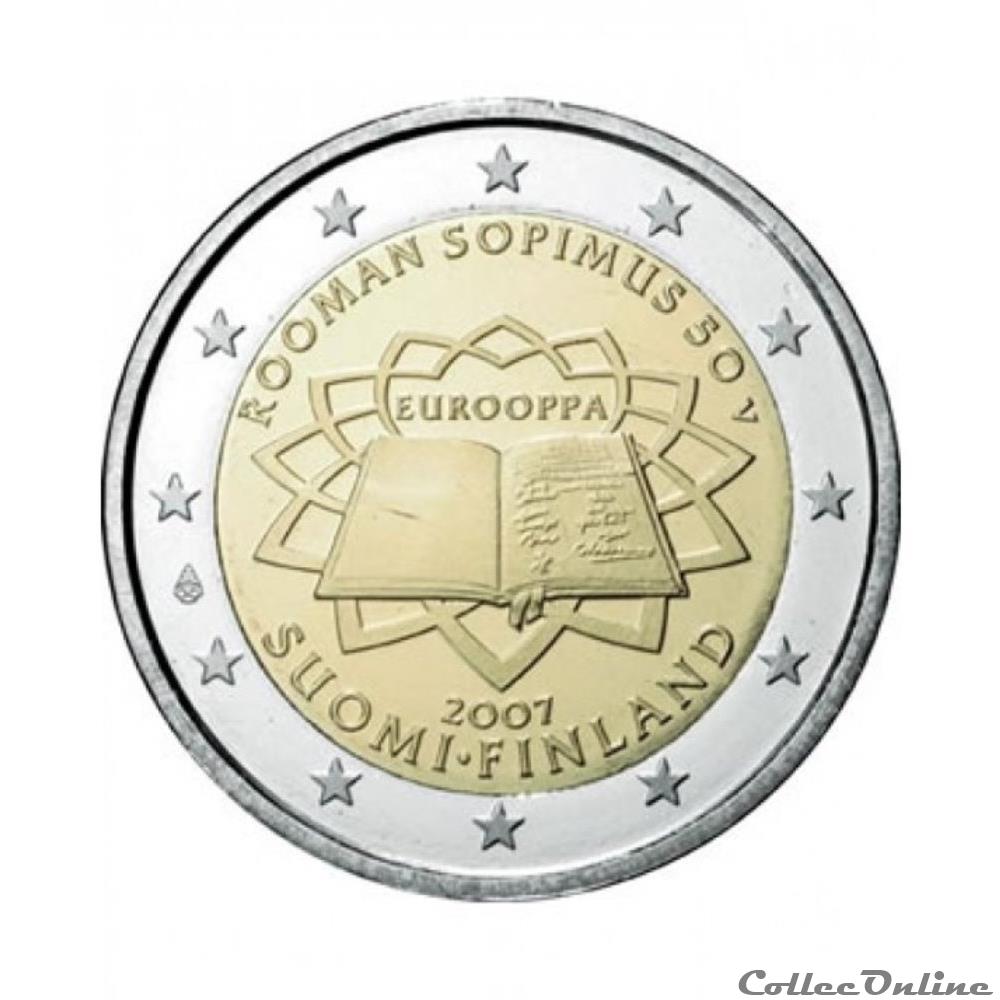 monnaie banque centrale europeenne 2 euro finlande 2007
