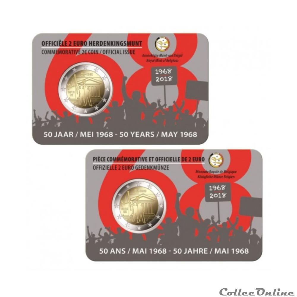 monnaie 2 euro belgique 2018
