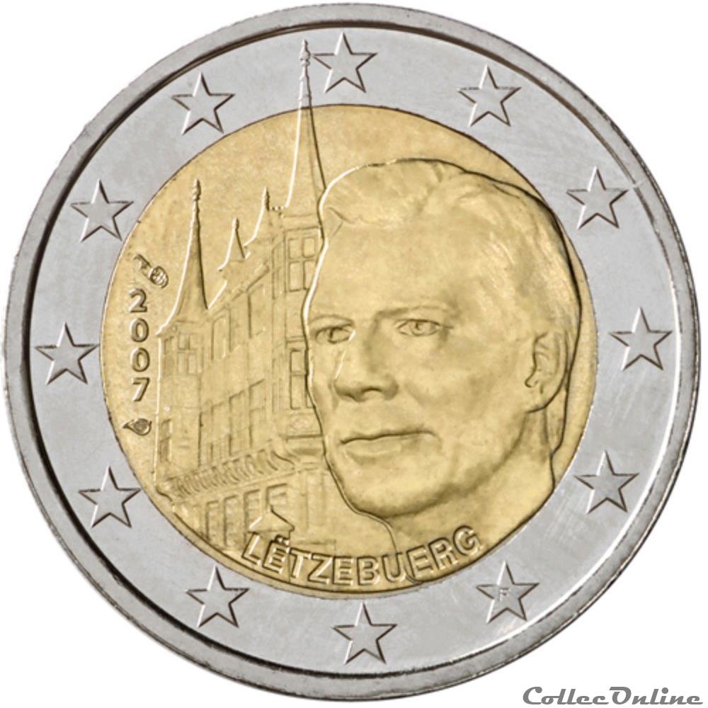 monnaie 2 euro luxembourg 2007
