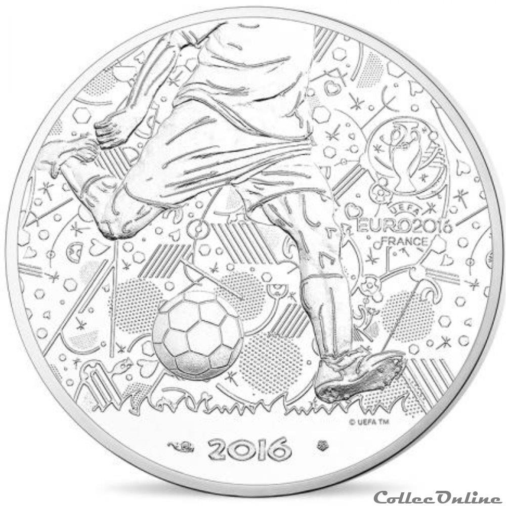 10 euros UEFA Euro 2016 monnaie france 10 euros uefa euro 2016
