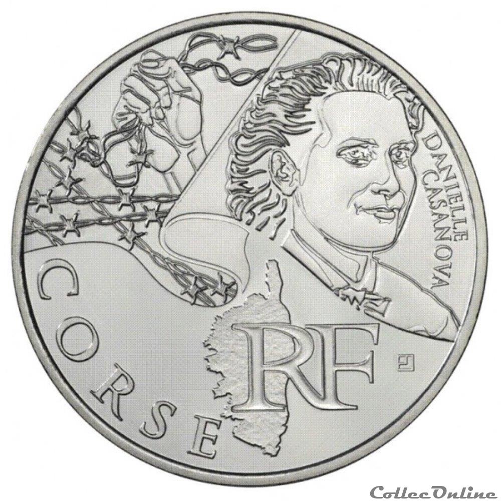10 euros Corse 2012 monnaie france 10 euros corse 2012