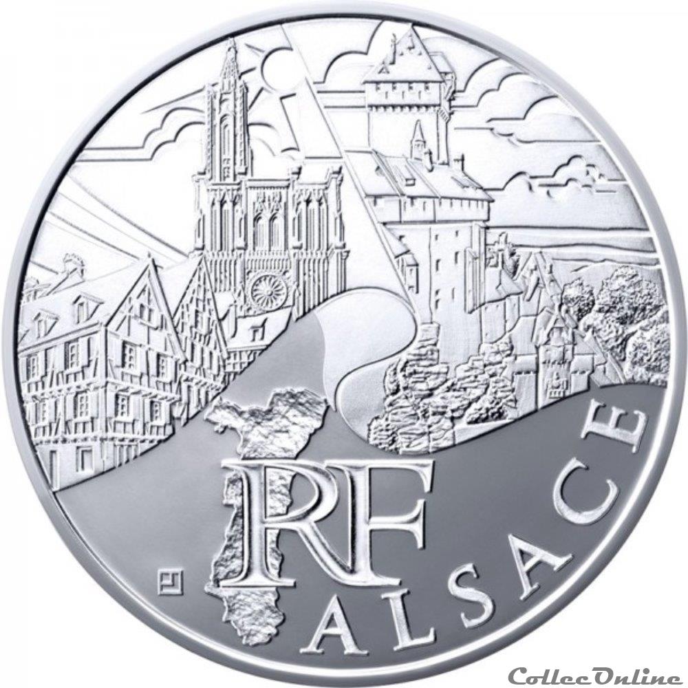 monnaie france 10 euros alsace 2011