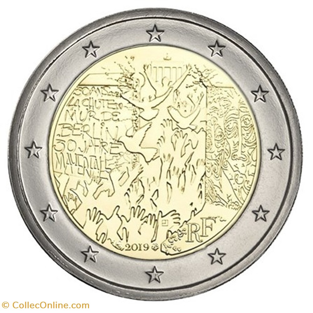 2 Euro France 2019 Monedas Euros Europa Cualidades Vf