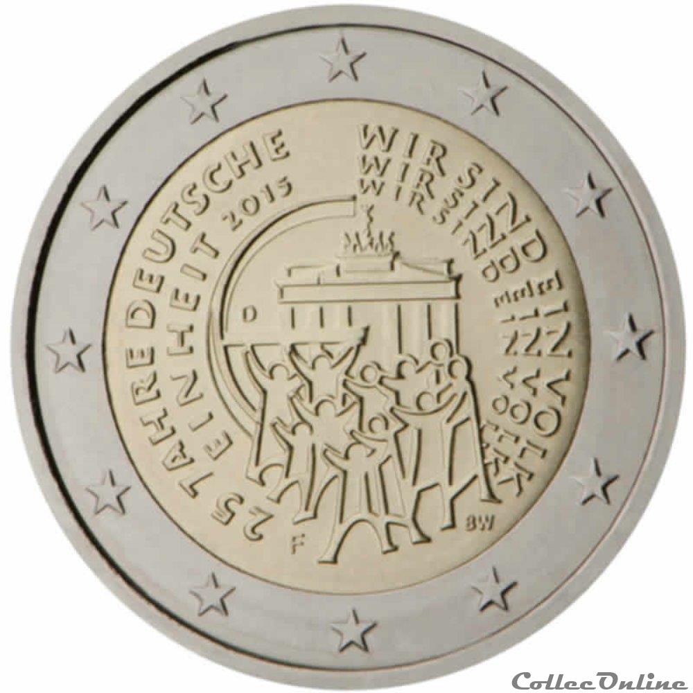 2 euro - Allemagne 2015 monnaie 2 euro allemagne 2015