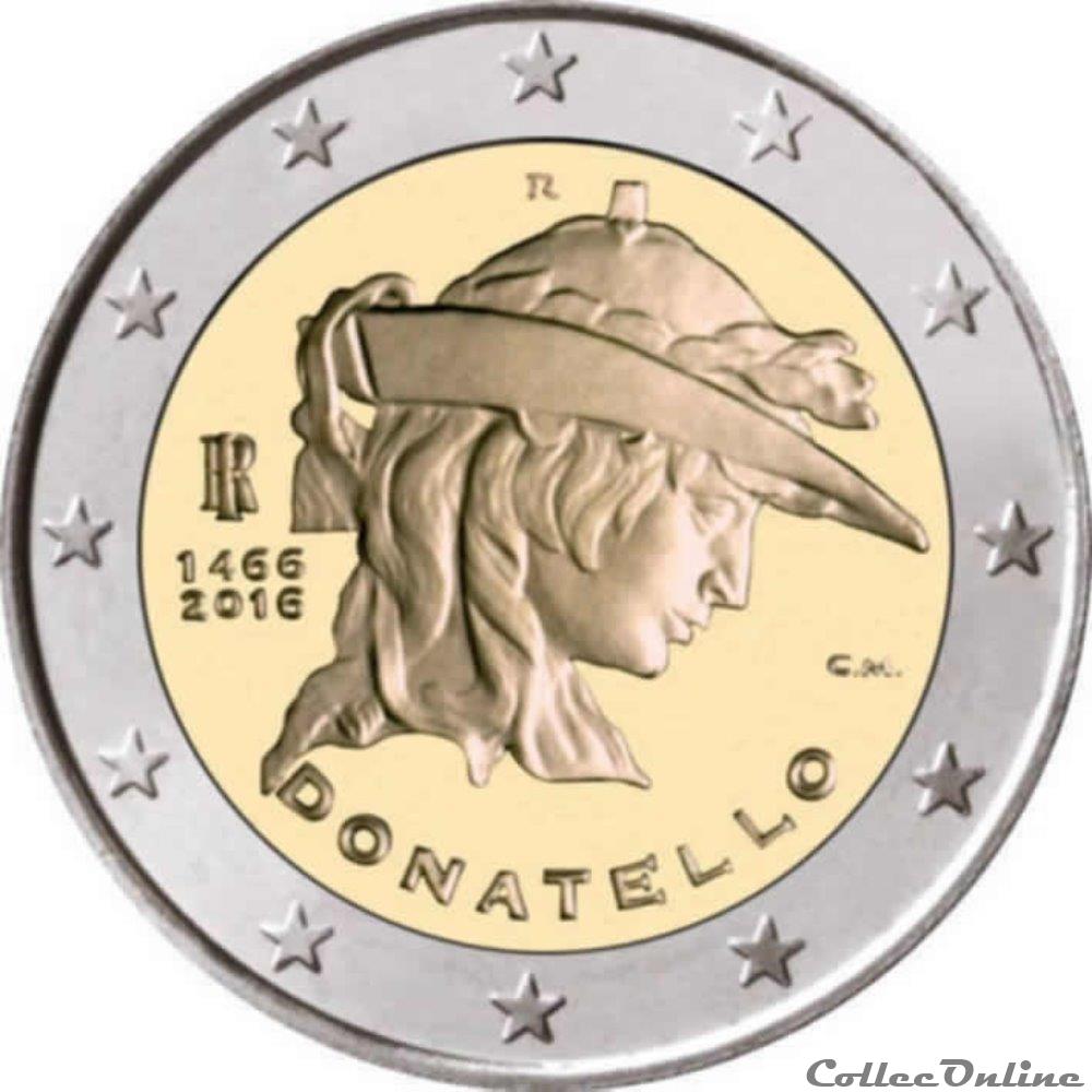 monnaie 2 euro italie 2016