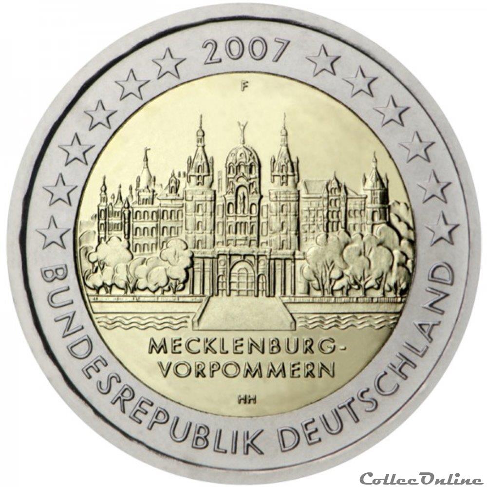 2 euro - Allemagne 2007 monnaie 2 euro allemagne 2007